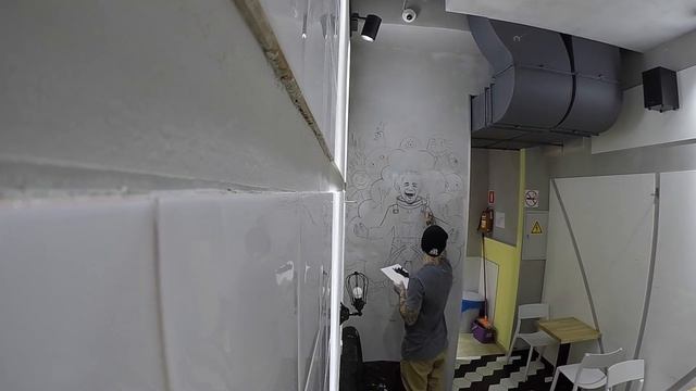рисунок Эйнштейн , граффити, теория относительности, арт , рисунки, Павел Титов, художник, смотреть онлайн