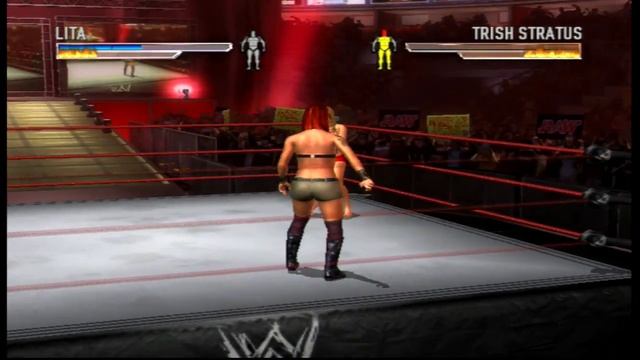 Lita vs Trish Stratus (Bra & Panties) - WWE Wrestlemania 21 (Xbox) смотреть онлайн
