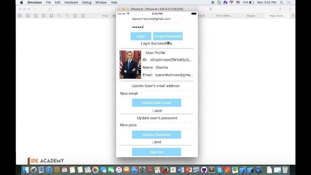 [Firebase] Login, Logout, Update User Email, Reset Password, ... смотреть онлайн