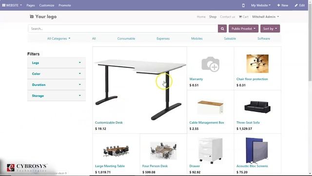 Odoo eCommerce (Advanced Product Category Navigation Bar & Attributes) смотреть онлайн