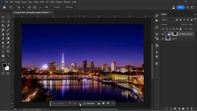 Generative Expand in Photoshop Beta смотреть онлайн