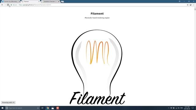 Filament -- Open Source PBR Engine Released смотреть онлайн