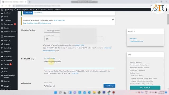 How to add whatsapp chat in Website || Wordpress Website || IT Axis смотреть онлайн