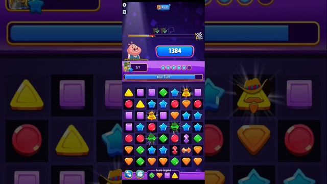 Solo Challenge Score Rally 6 move Color Crush+Gimme Green 2300 Score Match Masters. смотреть онлайн