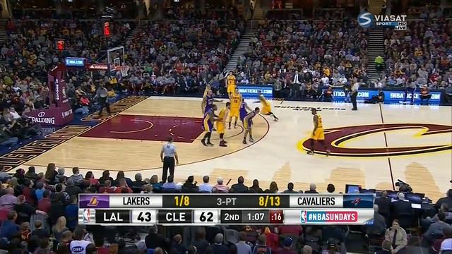 Timofey Mozgov vs Lakers 07.02.2015 смотреть онлайн