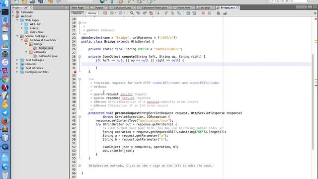 Project 1 (16-17) - Servlet - Implementatie Servlet en Json смотреть онлайн