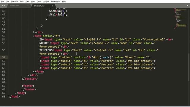 CRUD con archivo txt смотреть онлайн