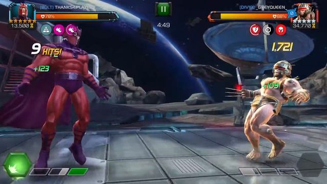 AW 32.10 Red Magneto versus Weapon X on node 50 (Recovery+Indomitable) смотреть онлайн