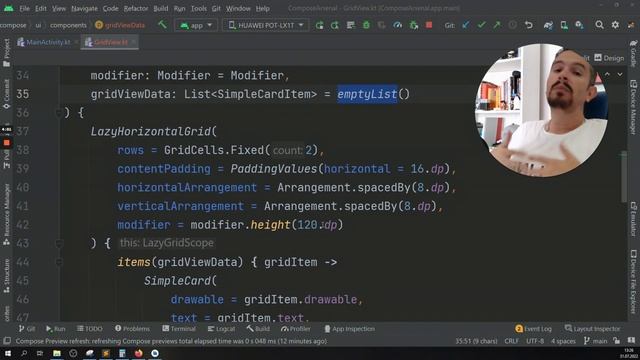 ✔️ [LAZY GRID COMPOSE] COMO CRIAR LISTA DE GRADE COM SCROLL EM JETPACK COMPOSE NO ANDROID смотреть онлайн