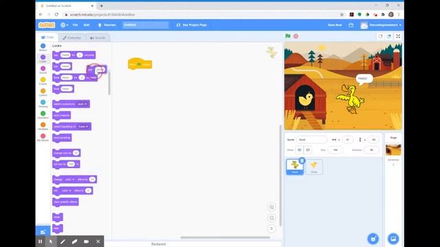 How to have a Conversation between two Characters in Scratch смотреть онлайн