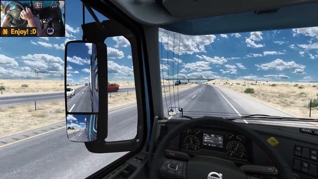 Volvo VNL 860 w/ Volvo D13 | Sierra Vista - Alamogordo | ATS Gameplay 4K + wheel cam смотреть онлайн