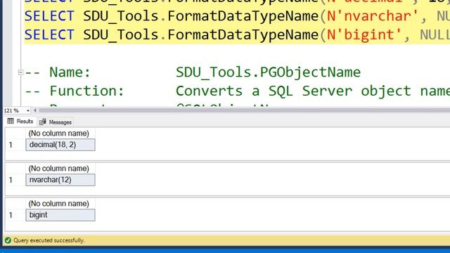 SDU Tools 37 Format Data Type Name in T-SQL смотреть онлайн
