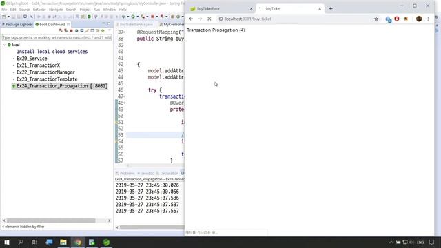 (Spring Boot ) 스프링부트 - Transaction Propagation (24강) смотреть онлайн