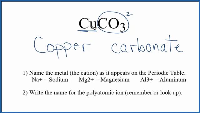 How to Write the Name for CuCO3 смотреть онлайн