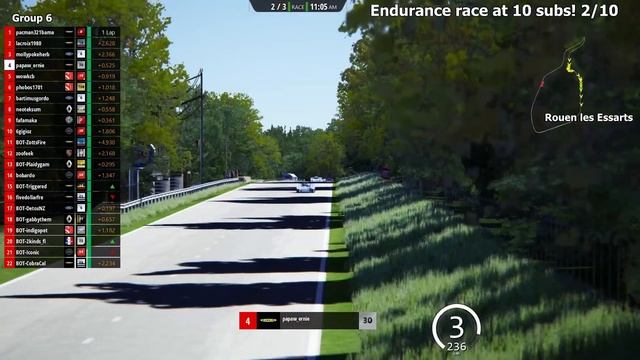 Group 6 race at Rouen les Essarts - Driven by Artificial Intelligence смотреть онлайн