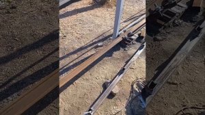 Откатные ворота 7м. Система Якселя. Своими руками