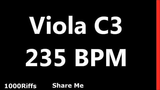 Viola Metronome C3 : 235 BPM смотреть онлайн