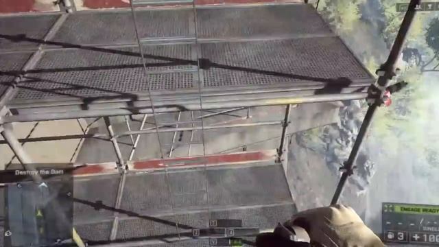 Battlefield 4 Dam Jump trick Tashgar Campaign (jump across dam bug, pc) смотреть онлайн