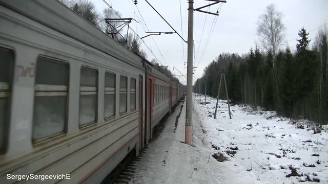 Электропоезд ЭР2Р-7055/7083 перегон Талдом - Вербилки смотреть онлайн