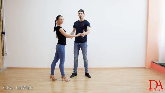 Salsa Tutorial 06: Catwalk | Salsa Beginners By Marius&Elena