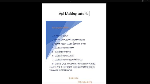 Laravel Api Learning With React js, Vue js And React Native #introduction смотреть онлайн
