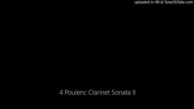 4 Poulenc Clarinet Sonata II смотреть онлайн
