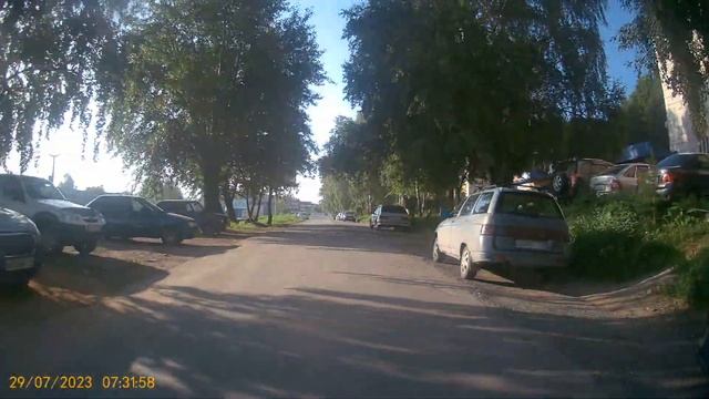Видео за 29.07.2023 года еду по городу вид задней камеры