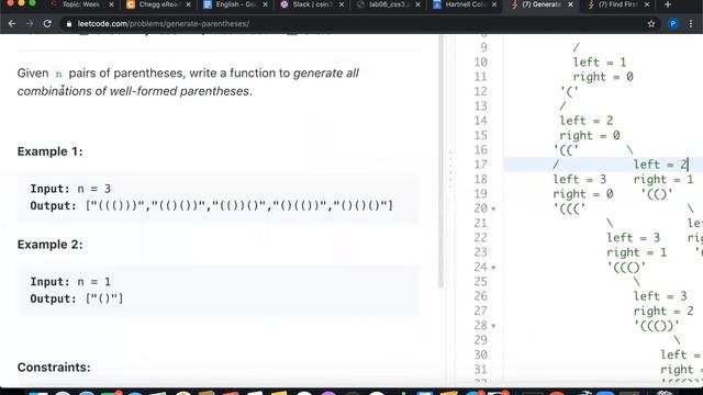 Generate Parenthesis- LeetCode- Python Solution смотреть онлайн