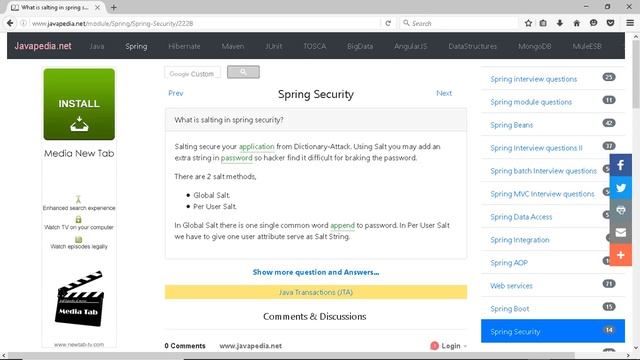 What is salting in spring security?
| javapedia.net смотреть онлайн