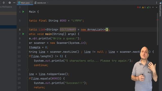 Java Basics - IO & Exceptions in WORDLE | Learn to code, Java Course смотреть онлайн