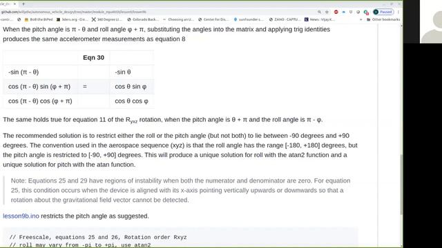 Lesson 9b - Using atan, atan2 to restrict roll, pitch angles смотреть онлайн