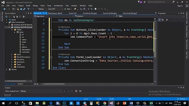 ربط قواعد البيانات بالوجهات visual studio + sql server смотреть онлайн