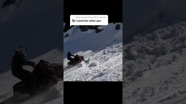 Сальто на снегоходе