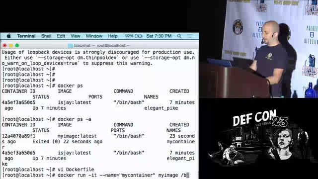 DEF CON 23 - Packet Hacking Village - How to use Linux Containers for Security (Docker) смотреть онлайн