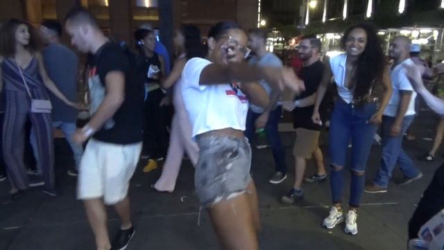 BRAZILIAN GIRLS DANCE FUNK AFTER BRAZILIAN CARNIVAL CULTURE STREET PARTY NEW YORK CITY