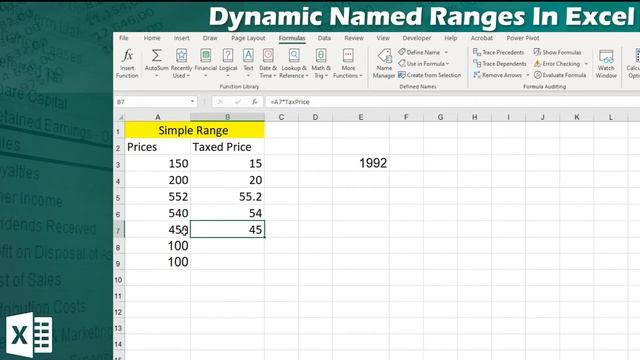 Dynamic Named Ranges in Excel | OFFSET Function | Excel Tips смотреть онлайн