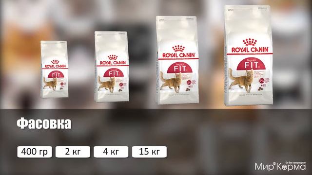 Обзор корма Royal Canin Fit 32 смотреть онлайн