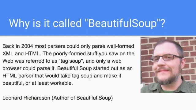 Why is it called BeautifulSoup? ? смотреть онлайн