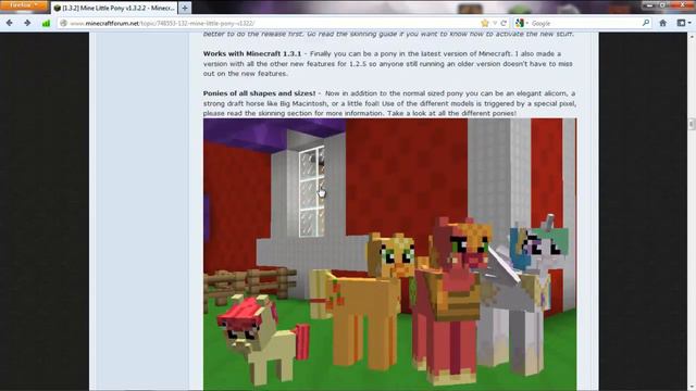 Minecraft - Mine Little Pony MOD смотреть онлайн