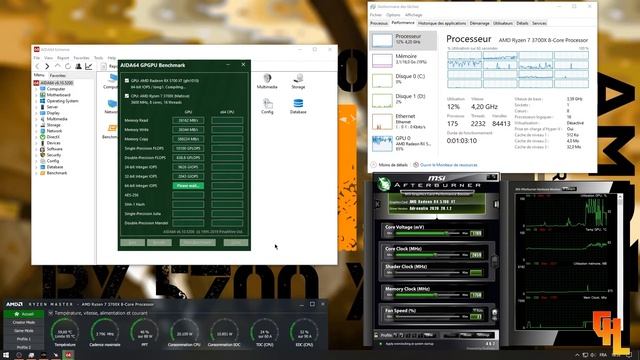 BENCHMARK RYZEN 7 3700 X + RX 5700 XT [AIDA64] смотреть онлайн