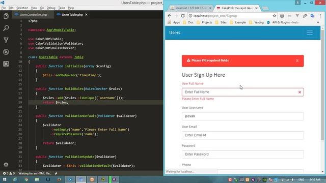 #19 CakePHP 3.x - Validation Rules Customization смотреть онлайн