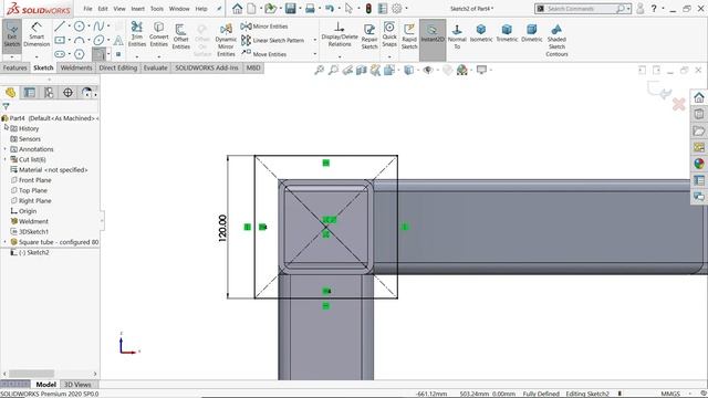 SolidWorks Weldments Basics Steel frame смотреть онлайн