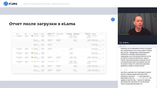 КАК ОТПРАВИТЬ ОТЧЁТ ЗА РЕКЛАМУ В ОРД: ПОСЛЕДНИЕ НОВОСТИ ОКТЯБРЯ | Вебинар eLama 19.10.2022 смотреть онлайн