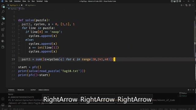 Advent of Code 2022 in Python, Tag 10 смотреть онлайн