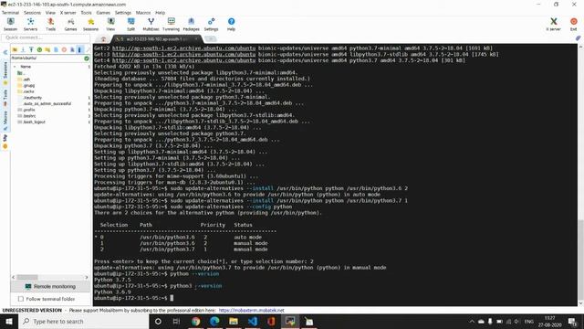 How to Install Python On Ubuntu OS | Installing pip | Switch between different python versions | EC смотреть онлайн