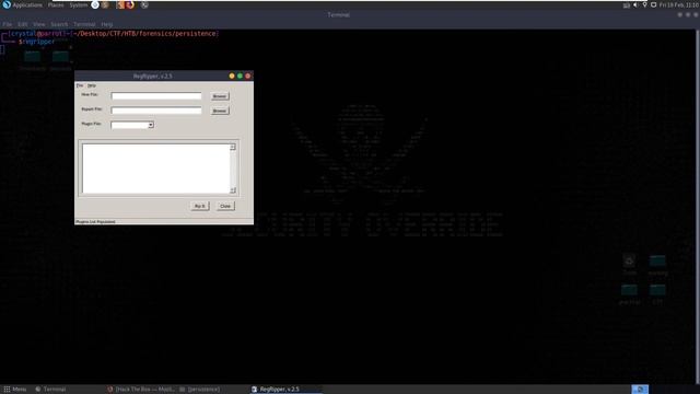 Persistence [easy]: HackTheBox Forensics Challenge (registry analysis with regshell and regripper) смотреть онлайн