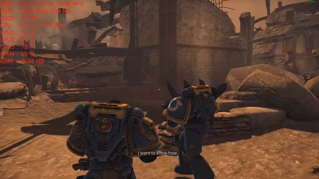Warhammer 40,000: Space Marine with the GT 1030 graphics card: 1080p, Intel I5 2400 смотреть онлайн