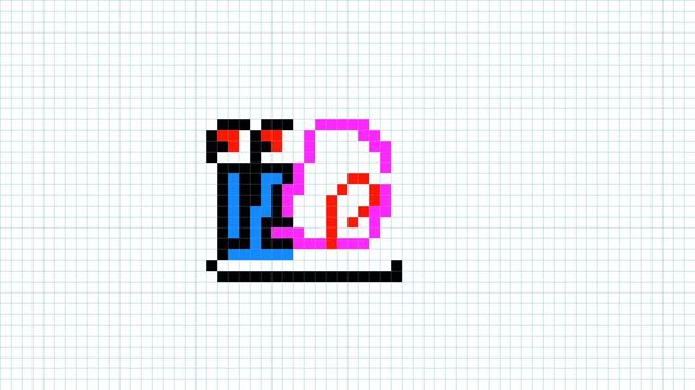 Рисуем по клеточкам улитку Гэри Уилсон. We draw a snail Gary Wilson on the cells. смотреть онлайн