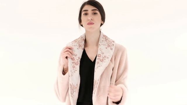 Пальто из стриженной норки цвета Antique Rose - Sarigianni Fur Fashion смотреть онлайн
