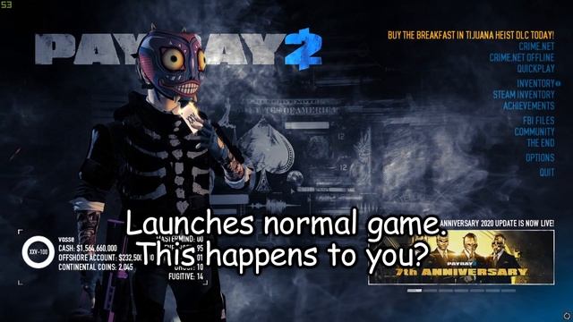 ▶ PAYDAY 2 VR MODE DOESN'T LAUNCH 2022 (POSSIBLE FIX) смотреть онлайн